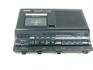 Sanyo Memo-Scriber Voice Speed Converting System Micro Cassette Player TRC-6050 - Picture 1 of 8
