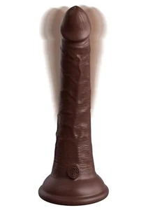 King Cock Elite Dual Density Vibrating Rechargeable Silicone with Remote Control - Picture 1 of 9