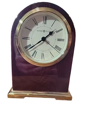 Howard Miller 645-389 Tabletop/Desk Quartz Clock Battery Powered Keeps Good Time - Image 1 of 4