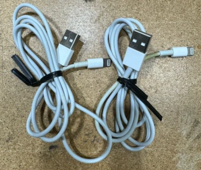 2 PACK Genuine OEM Apple iPhone Lightning to USB Cable Charger Cord 3FT Original - Image 1 of 4