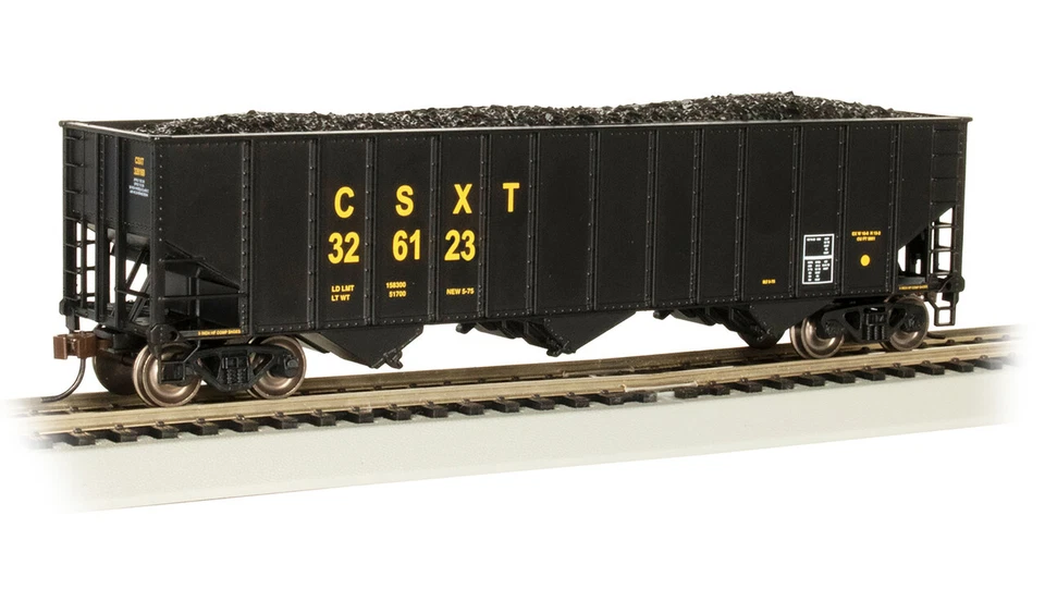 Bachmann 18718 HO Scale CSX Bethlehem Steel 100 Ton Three-Bay Hopper 326123 - Image 1 of 1