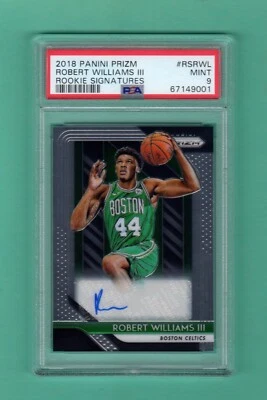 ROBERT WILLIAMS 2018-19 PANINI PRIZM ROOKIE RC AUTOGRAP AUTO PSA 9 MINT CELTICS - Image 1 of 2