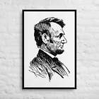 Abraham Lincoln 24x36-Framed Canvas Print