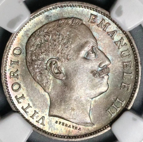 1901 NGC MS 66 Italy Lira Gem Mint State Silver Eagle Coin POP 3/0 (21082501D) Cover
