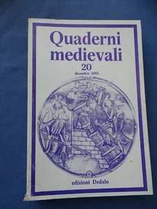 SAGGISTICA-QUADERNI MEDIEVALI N.20-DEDALO LIBRI 1985-E' PRESENTE L' INDEX - Imagen 1 de 4