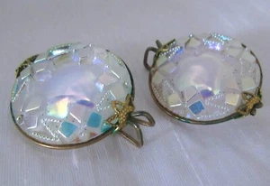 Gorgeous Vintage/Antique Faceted Glass Shoe Clips? - Picture 1 of 5