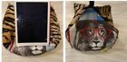 Jungle Wild Cats XL iPad Pro Tablet cushion Beanbag stand Switch, kindle Holder