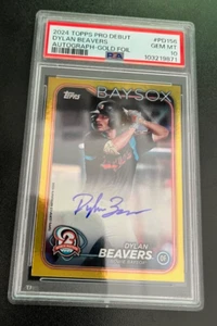 2024 Topps Chrome Pro Debut Dylan Beavers Auto  Gold Foil PSA 10 - Picture 1 of 2