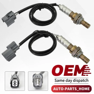 2PCS Upstream & Downstream Oxygen O2 Sensor For 1999 2000 Honda Civic 1.6L D16Y8 - Image 1 of 4