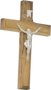 Olive Wood Cross from Bethlehem with The Holy Land - 16 cm - Picture 1 of 1