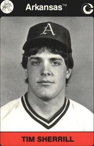1991 Arkansas Collegiate Collection Multi-Sport Card #23 Tim Sherrill