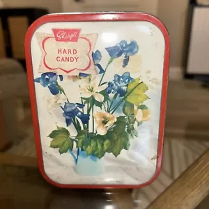 Caramelle dure Sharps vintage anni 70 da collezione latta floreale made in England - Foto 1 di 7