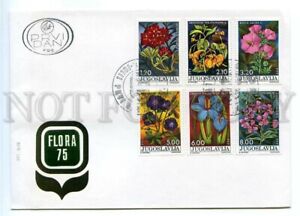 499979 Yugoslavia 1975 flora flowers Old FDC Cover