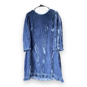 Anthropologie Shoshanna Samtkleid Damengröße 10 blau Rüschen - Bild 1 von 9