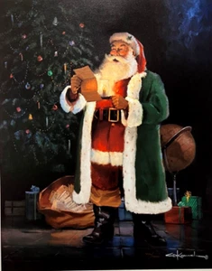 George Kovach Auguri di Babbo Natale firmato e numerato - Foto 1 di 1