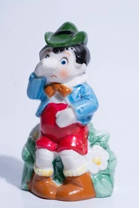 Campana de porcelana vintage JSNY Taiwán Pinocho 4,25 pulgadas película de Disney - Imagen 1 de 5