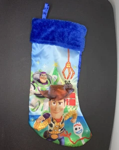 Disney Toy Story Woody Buzz Lightyear Forky blau 16 Zoll Kinder Weihnachtsstrumpf - Bild 1 von 9