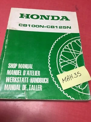 Honda CB100N CB125N CBN 100 125 Revisión Técnica Manual De Taller Moto CB N - Imagen 1 de 4