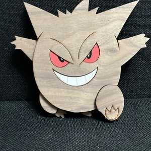 Pokémon Wooden Laser Cutout Gengar - Picture 1 of 5