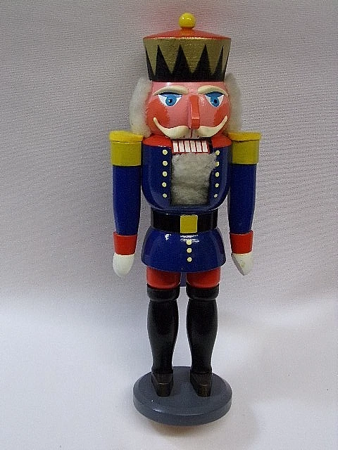 Nußknacker König blau-DDR - expertic   Orginal Erzgebirge - - Bild 1 von 4