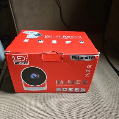 Rotundity Mini Projector Wi-Fi Ready Wired & Wireless Alimentation USB TFT LCD - Image 1 of 4