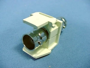 Leviton Almond Quickport Female BNC Video Jack Fitting Nickel Plated 41084-BAF - Afbeelding 1 van 5
