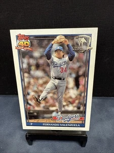 1991 Topps Desert Shield FERNANDO VALENZUELA Los Angeles Dodgers - #80 - Picture 1 of 8