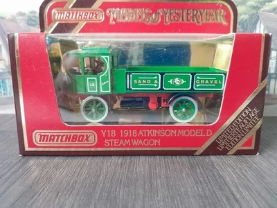 Matchbox Models Of Yesteryear Y18 1918 Atkinson Model D Steam Wagon Sand & Grave - Image 1 of 4