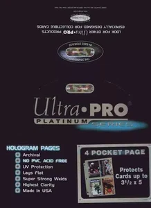 Ultra Pro Platinum Series Hologram Pages 100 Seiten Neu OVP * - Bild 1 von 1