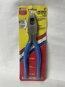 Fuller Linesman 8” Side Cutting Plier New in PKG Vintage 194-8 - Picture 1 of 8