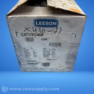 LEESON C4T17FC40A 1/2 HP Motor FNOB - Picture 1 of 8