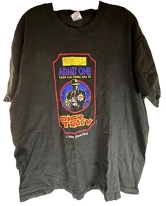 Vintage Dick Tracy Movie Promo Black T-Shirt Size XL Single Stitch Madonna Movie - Picture 1 of 13