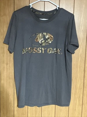 Mossy Oak Gris Gráfico Camiseta Hombre Talla M Foto 1 de 3