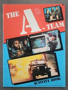Vintage 1983 THE A-TEAM Action Activity Book Original * New & Unused Mr T - Picture 1 of 3