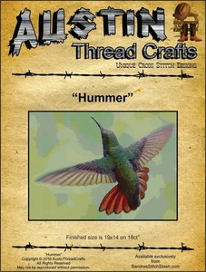 Hummer by AustinThreadCrafts cross stitch pattern - Picture 1 of 2
