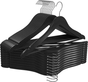 Premium Wooden Hangers 20 Pack - Durable & Slim Coat Hanger - Suit Hanger wit... - Picture 1 of 7