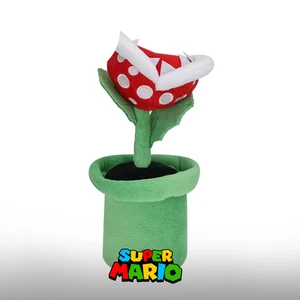 Piranha Plant Plush – 24cm / 9.4in Super Mario Bros Soft Stuffed Toy - Picture 1 of 4