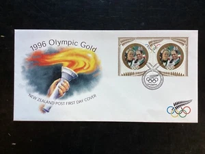 NZ 1996 Olympic Gold FDC, Bureau FDI, Unaddressed (L180#2) - Picture 1 of 2