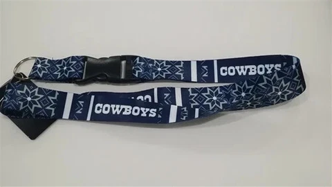 Dallas Cowboys NFL Ugly Christmas Sweater Lanyard Key Chain Cover