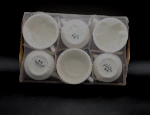 LOTE de 6 tazas de café TUXTON 9 oz con cáscara de huevo grado restaurante comedor #16 NUEVO EN PAQUETE - Imagen 1 de 7