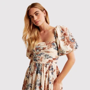Abercrombie Fitch Womens Dress Beige Emerson Poplin Puff Sleeve Mini Boho Small - Bild 1 von 12