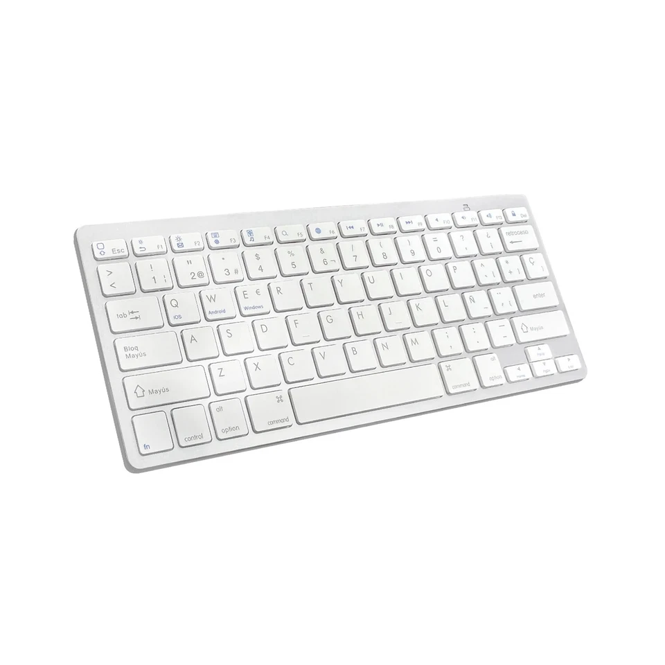 Spanish Language Ultra-Thin Wireless Silent Keyboard 78-key Layout for PC&Tablet - Image 1 of 4