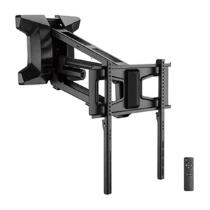 MOTORIZED Electric Above Fireplace Mantel Pull-Down Swivel TV Wall Mount 37"-70" - Picture 1 of 7