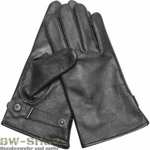 BUNDESWEHR LEDERHANDSCHUHE SCHWARZ BW HANDSCHUHE GEFÜTTERT WINTER LEDER S-3XL - Bild 1 von 1