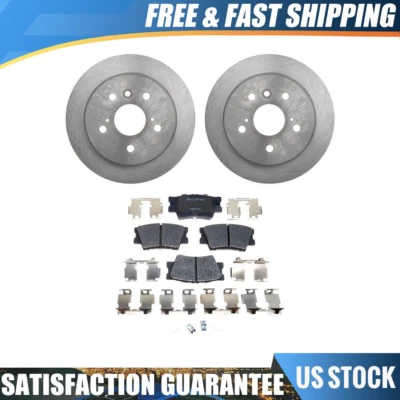 Kit de rotores de freno traseros pastillas de cerámica y herrajes para Lexus ES350 2007-2011 Foto 1 de 4