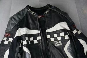 Rare Vintage Racing 2 Piece Leathers Motorbike Jacket & Trousers Size small . - Picture 1 of 14