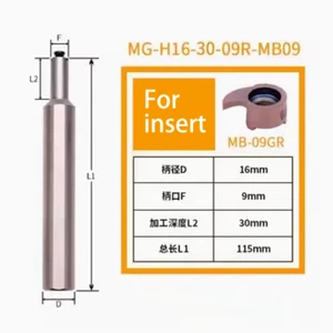 MG-H16-30-09R Internal Round Grooving Tool 09GR for MB-09GR 100/150/200 insert - Picture 1 of 3