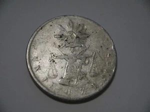 OFF CENTER STRIKE COIN - Silver MEXICO 1870 ZsH UN PESO LIBERTY SCALES - RARE.! - Picture 1 of 9
