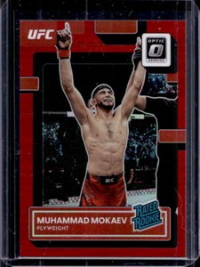 2023 Donruss Optic UFC Muhammad Mokaev Red Prizm Rated Rookie RC #127/199