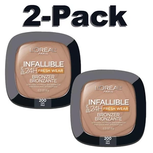 2-Pack L'Oreal Infallible 24H Bronzer 200 Fair - New and Sealed - Ships Free! - Picture 1 of 3